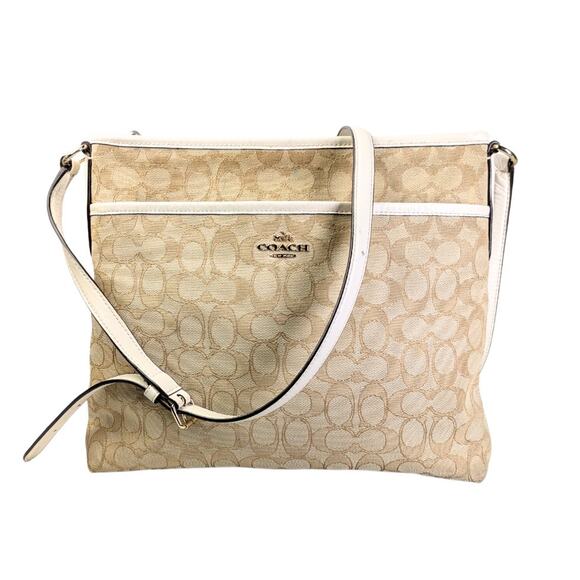 Pre-owned COACH Signature Jacquard Crossbody Bag - Picture 2 of 10